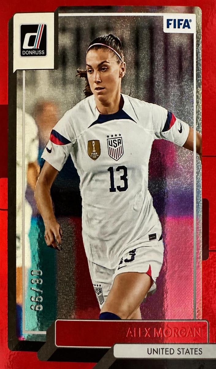 2022 Panini Donruss Alex Morgan [Red] #124 card