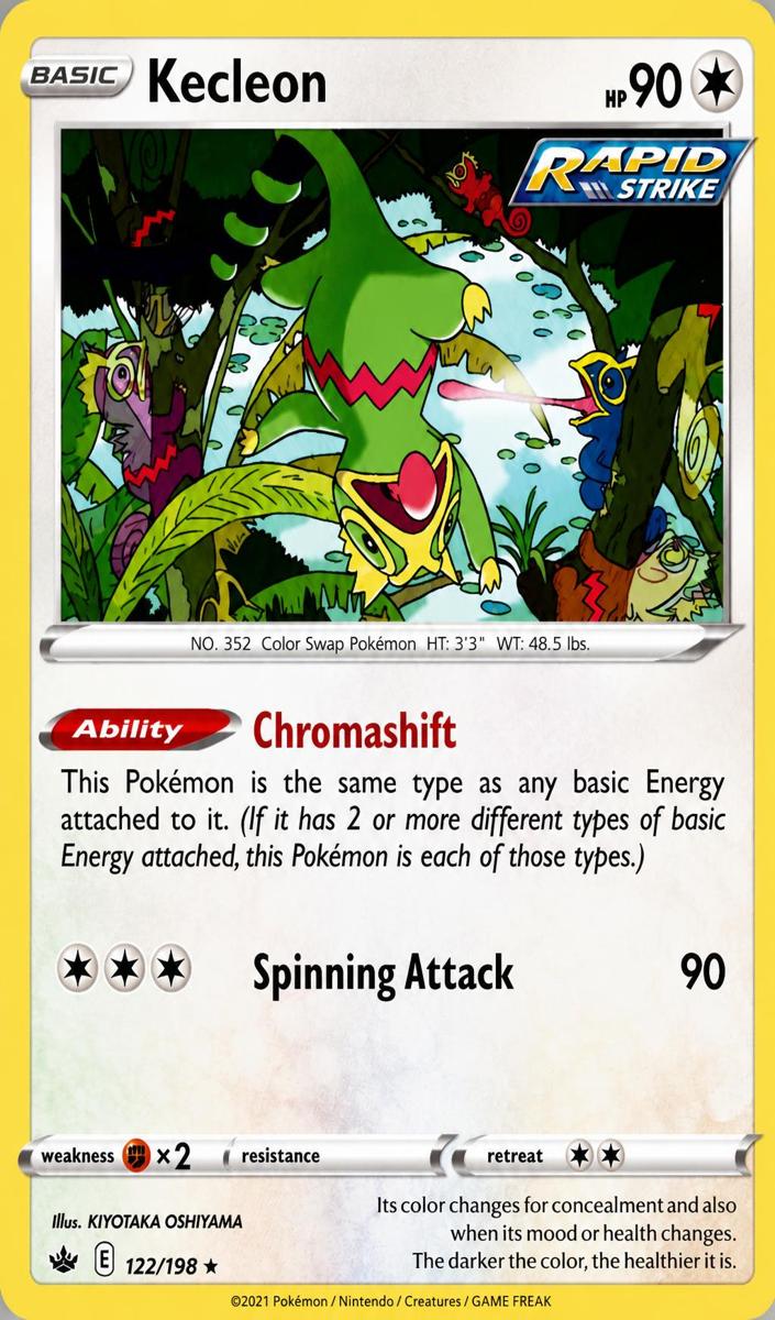 Kecleon 2021 Pokemon Chilling Reign