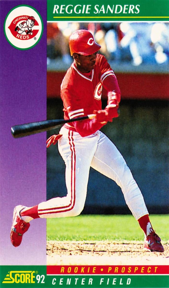 1992 Score Reggie Sanders #829 card