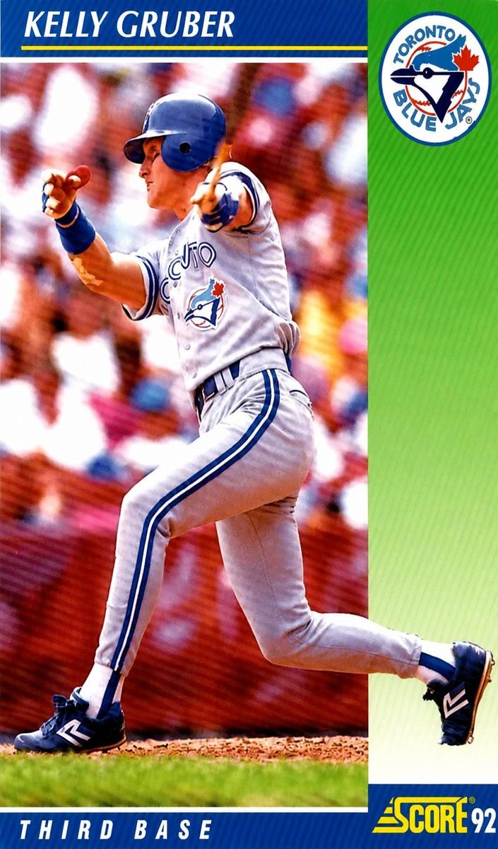 1992 Score Kelly Gruber #495 card