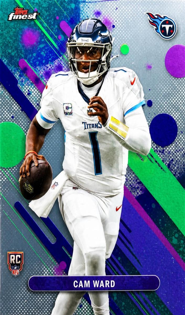 Cam Ward 2025 Finest Football card