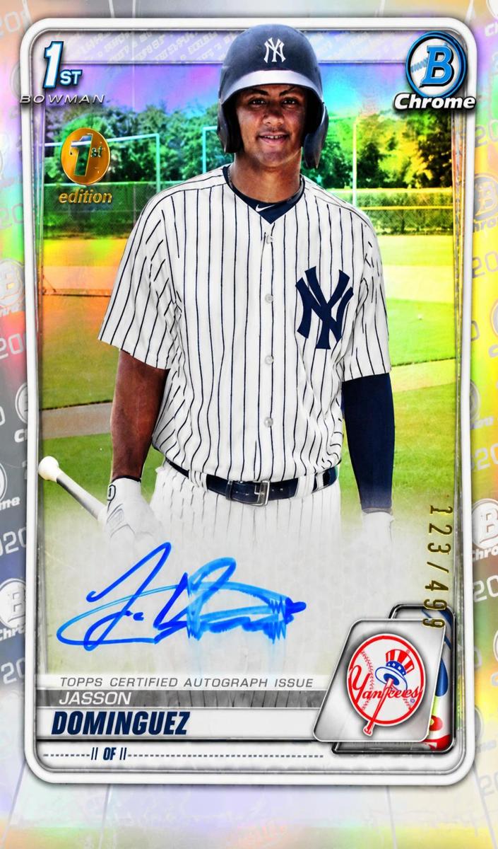 2020 Bowman Bowman Chrome PROSPECT AUTOGRAPHS #CPAJDO Jasson Dominguez front