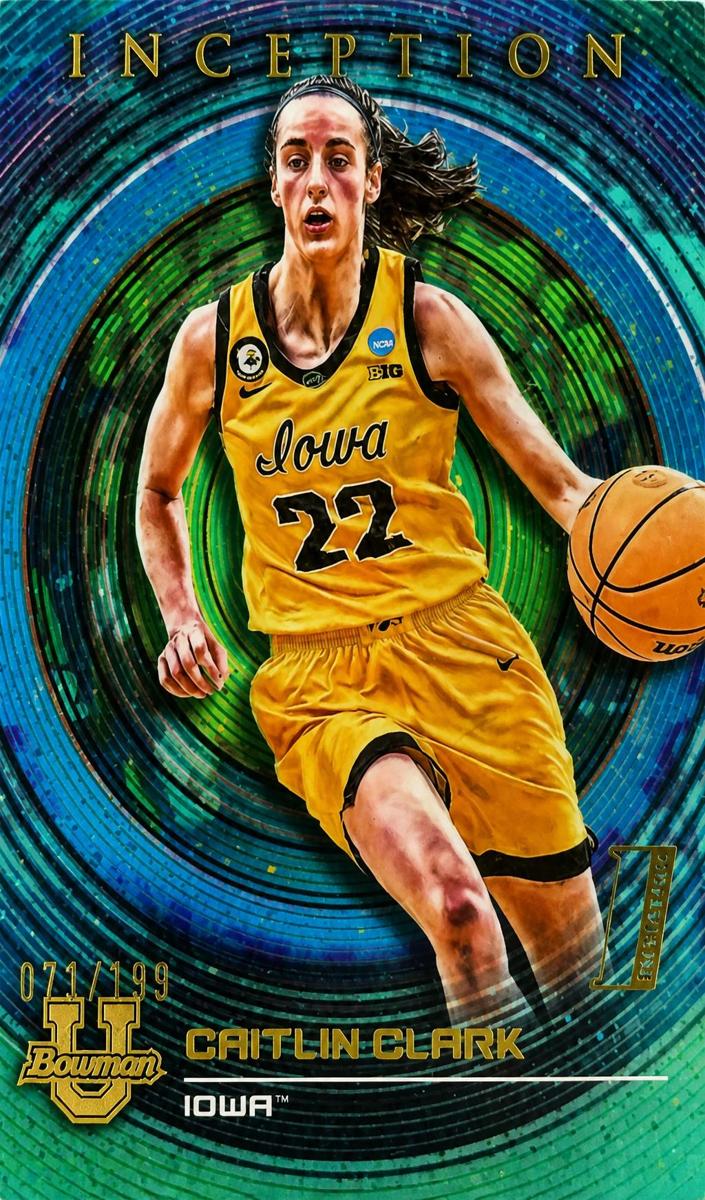 2022 Caitlin Clark [Aqua V1] #68