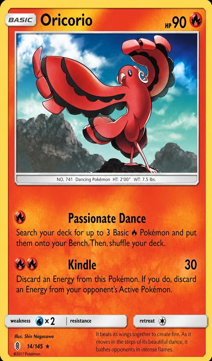Oricorio 2017 Pokemon Sun & Moon Guardians Rising