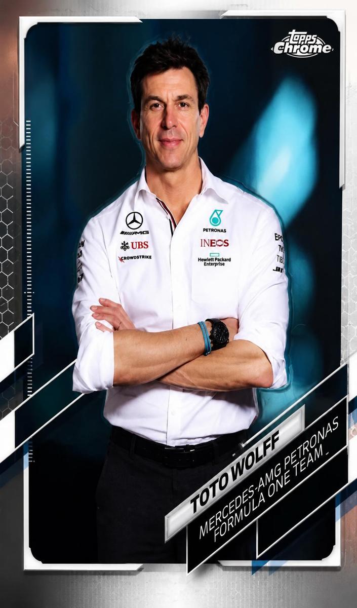 2021 Topps Chrome F1 Toto Wolff #81 card
