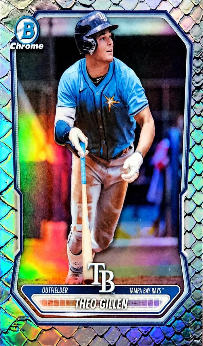 2026 Bowman Chrome Prospect Theo Gillen [Purple Geometric Refractor] #BCP-20 card
