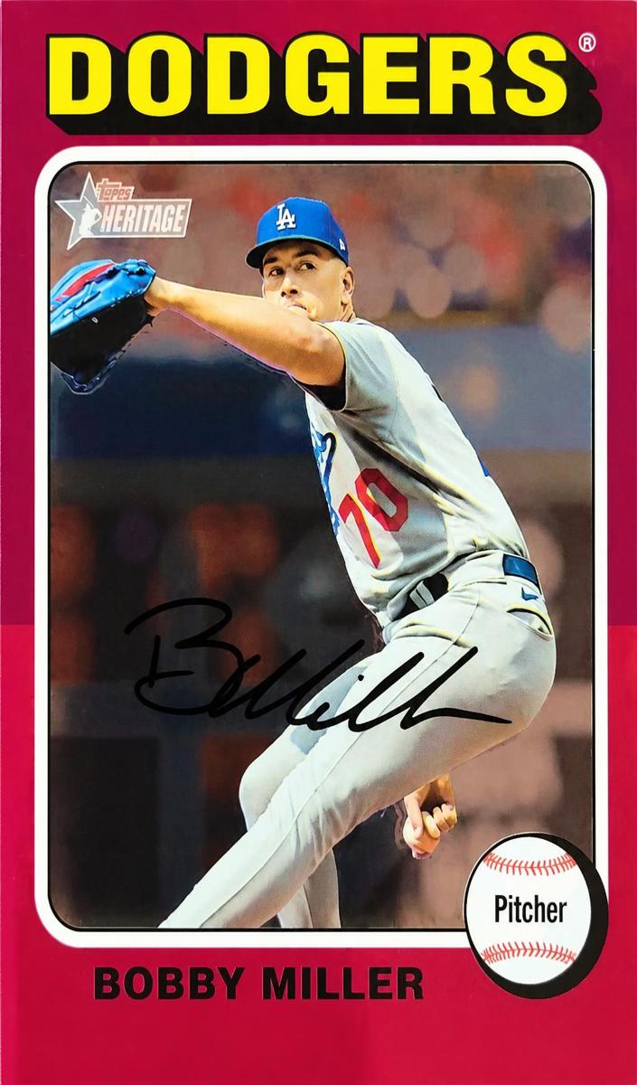 2024 Topps Heritage Bobby Miller #116 card