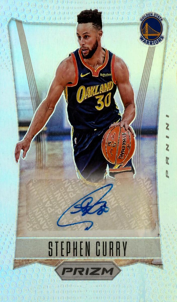 2021 Panini Prizm Flashback Signatures Stephen Curry #FS-SCY card