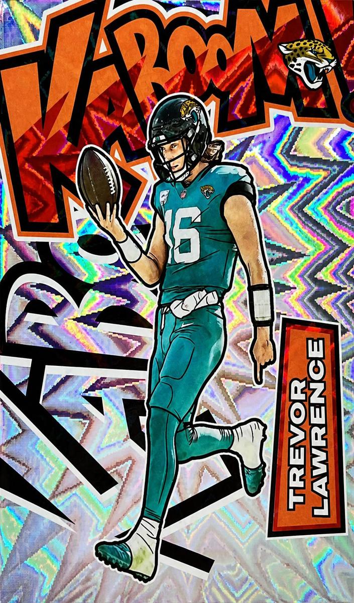 2022 Panini Absolute KABOOM! VERTICAL #K14 Trevor Lawrence front