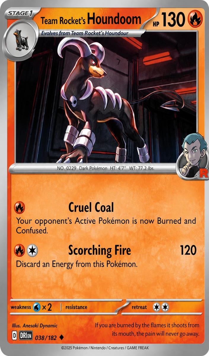 Team Rocket's Houndoom 2025 Pokemon Scarlet & Violet Destined Rivals