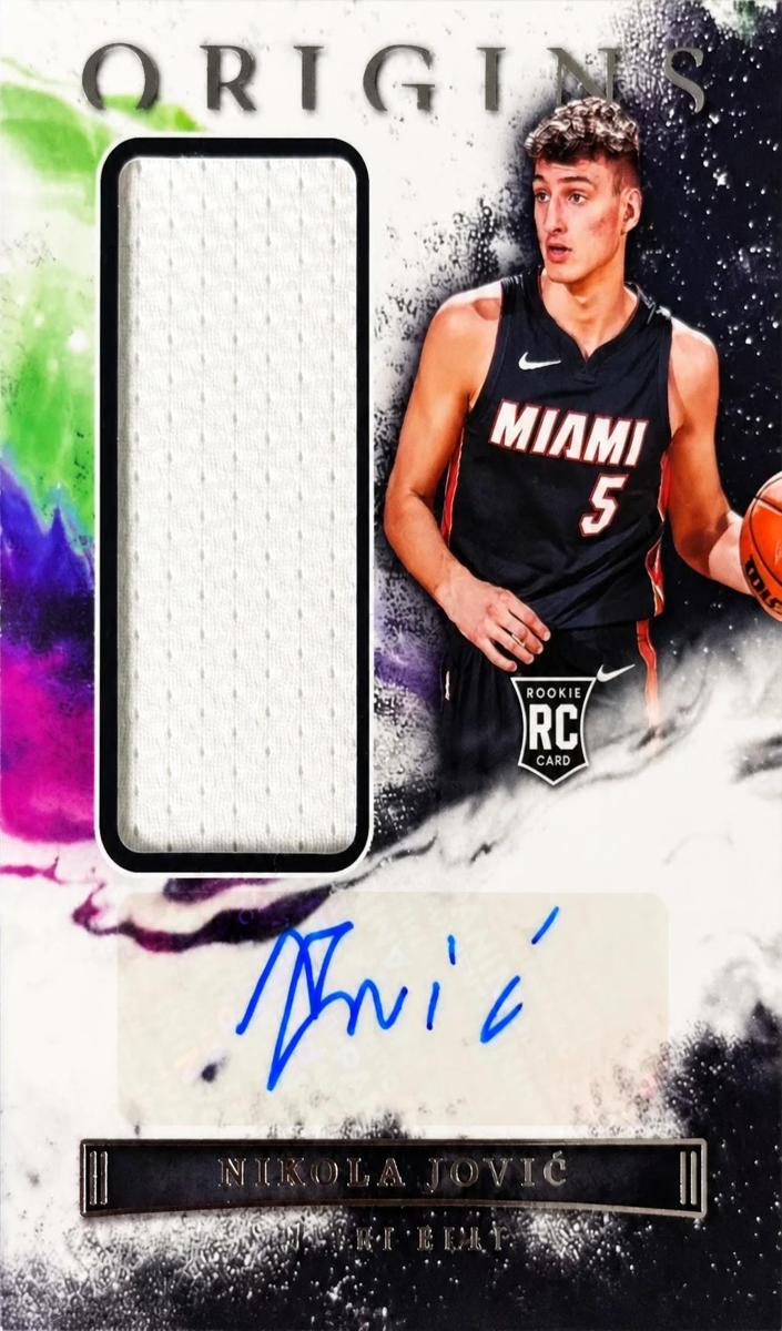 2022 Panini Origins Nikola Jovic #RJA-NJV card