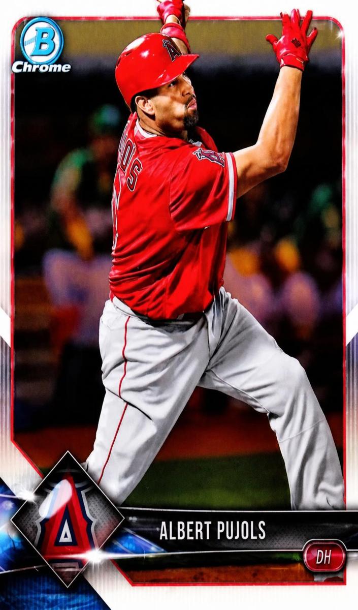 2018 Bowman Chrome Albert Pujols [Blue] #29 card