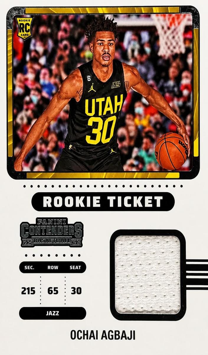 2022 Panini Contenders Ochai Agbaji #RTS-OAU card