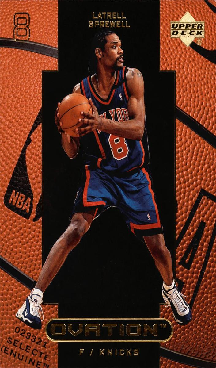 1999 Upper Deck Ovation Latrell Sprewell #37 card