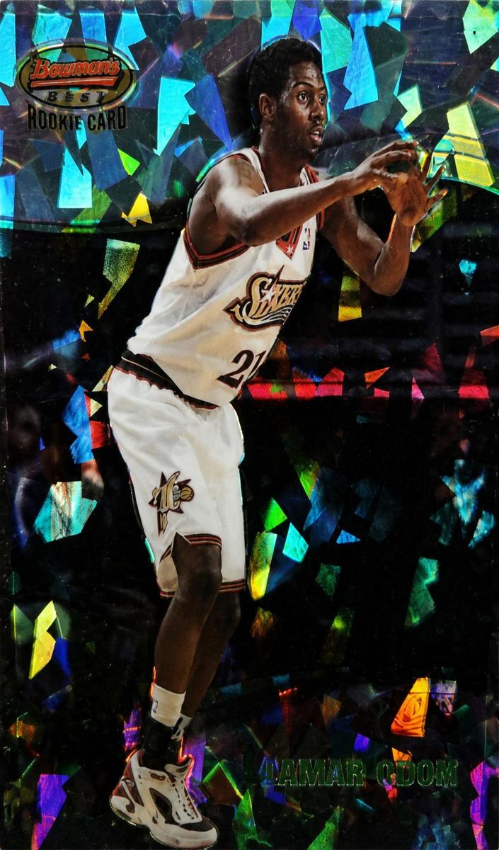 1998 Bowman's Best Larry Hughes #108 card