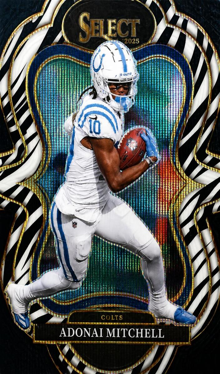 Adonai Mitchell 2025 Select Football card