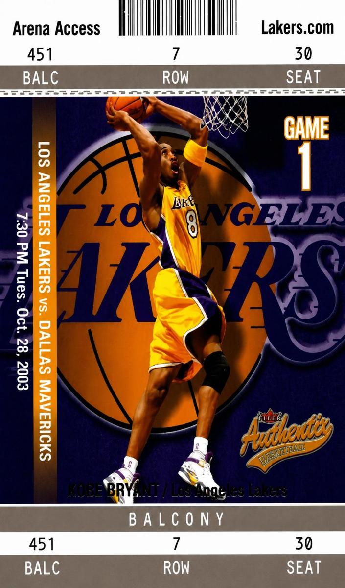 2003 Kobe Bryant [Balcony] #25