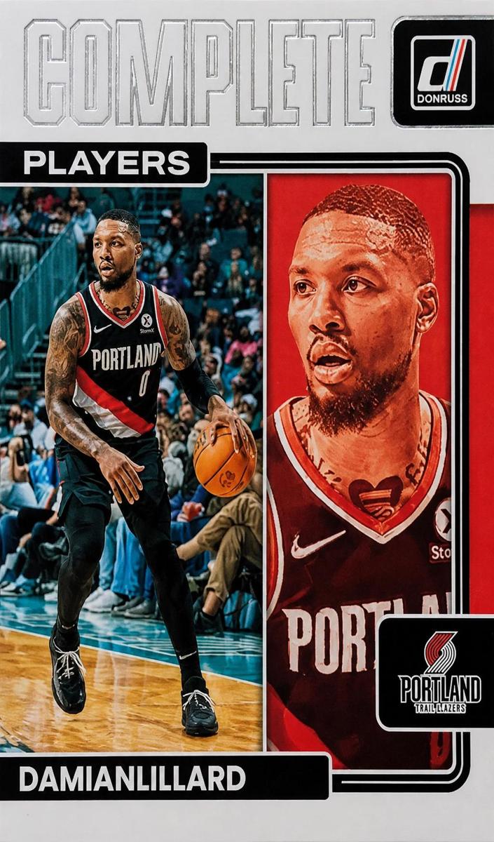 2022 Panini Donruss Damian Lillard #8 card