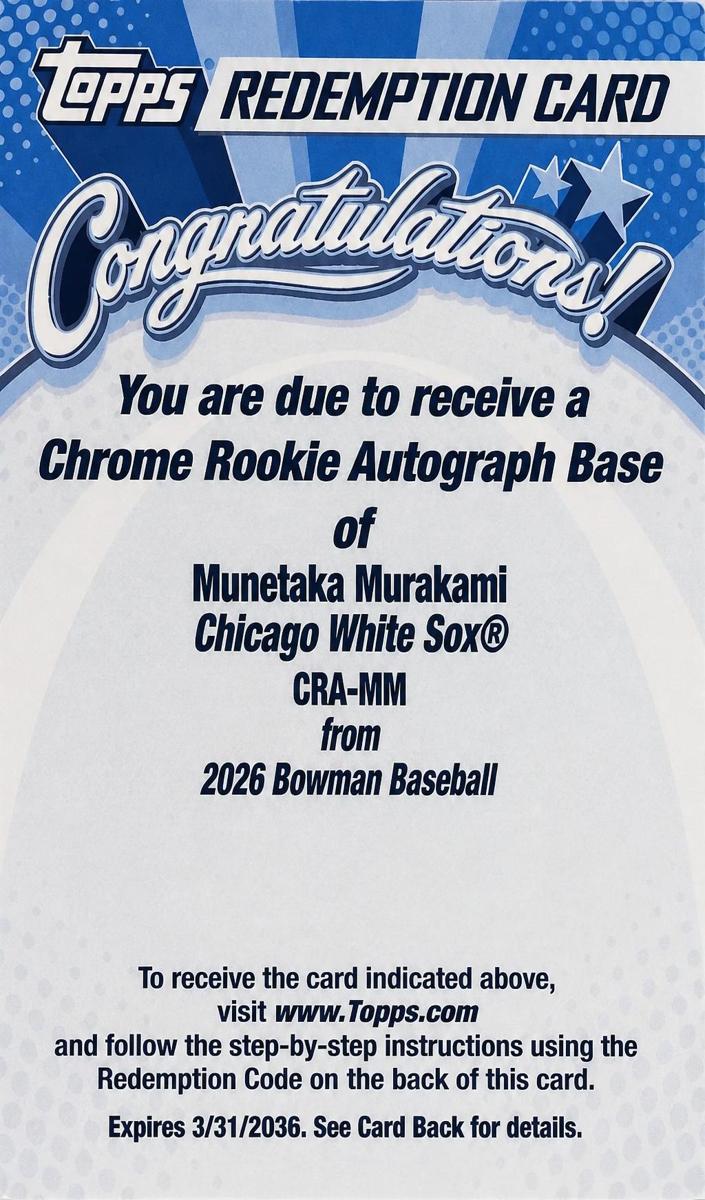 2026 Munetaka Murakami #CRA-MM
