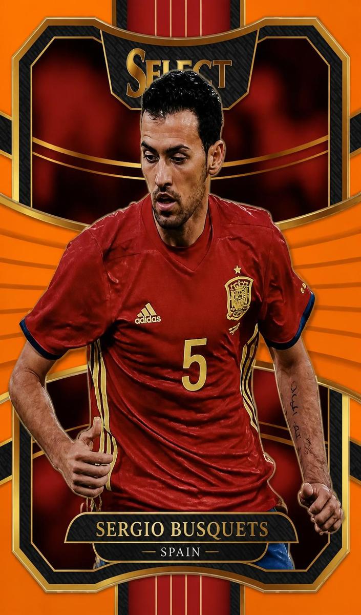 2017 Panini Select Sergio Busquets [Orange] #32 card