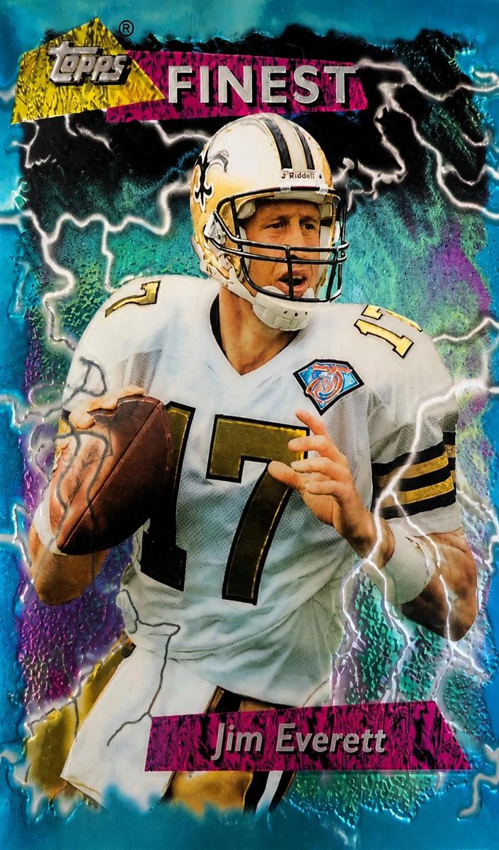 1995 Topps Finest Jim Everett #175 card