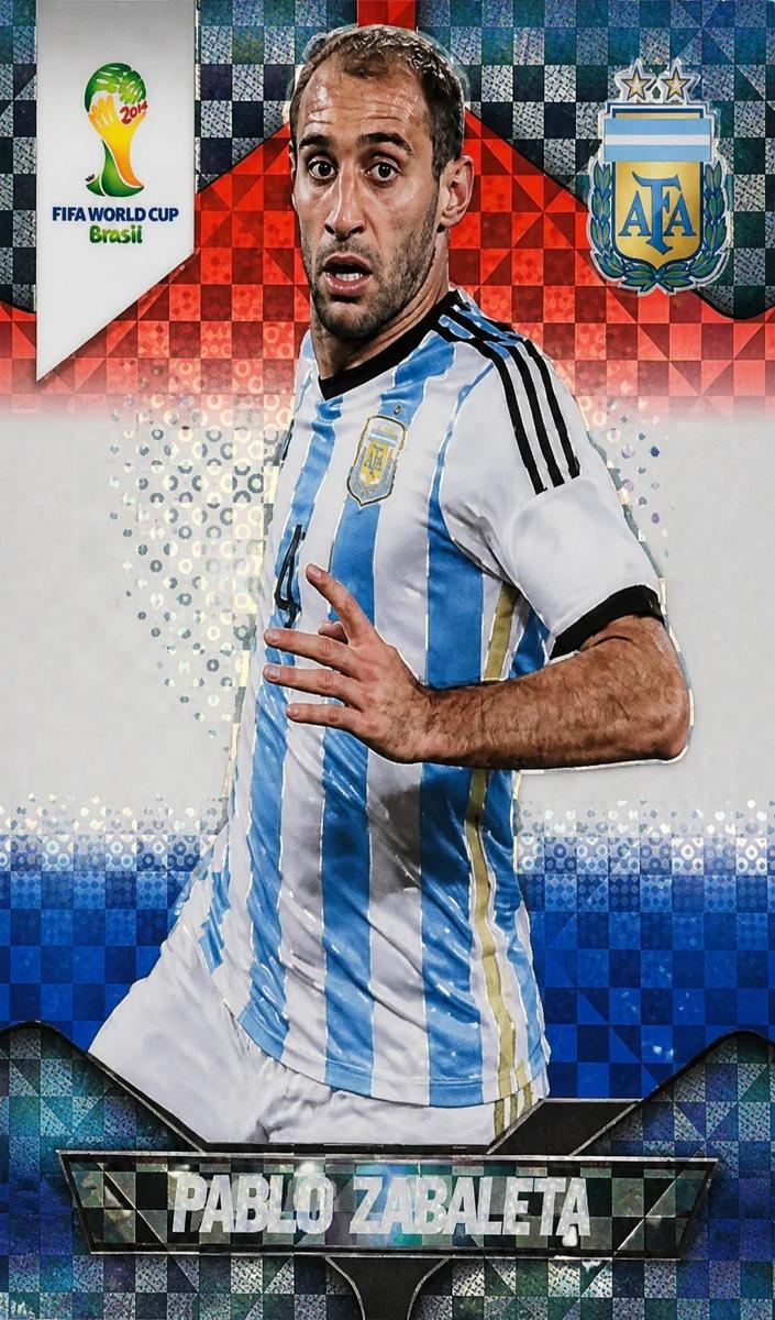 2014 Pablo Zabaleta [Red White and Blue Plaid] #7