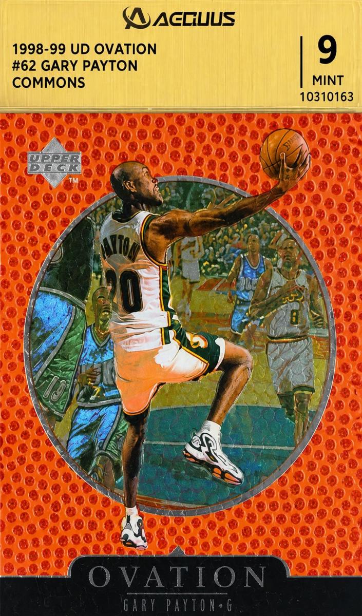 1998 Upper Deck Ovation Gary Payton [Gold] #62 card