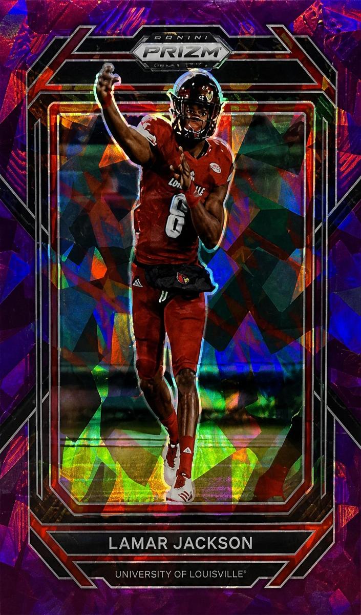 2023 Panini Prizm Gold #67 Lamar Jackson front