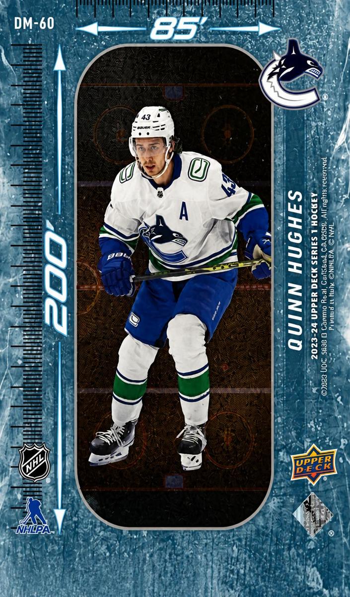 2023 Upper Deck Quinn Hughes [Green] #DM-60 card