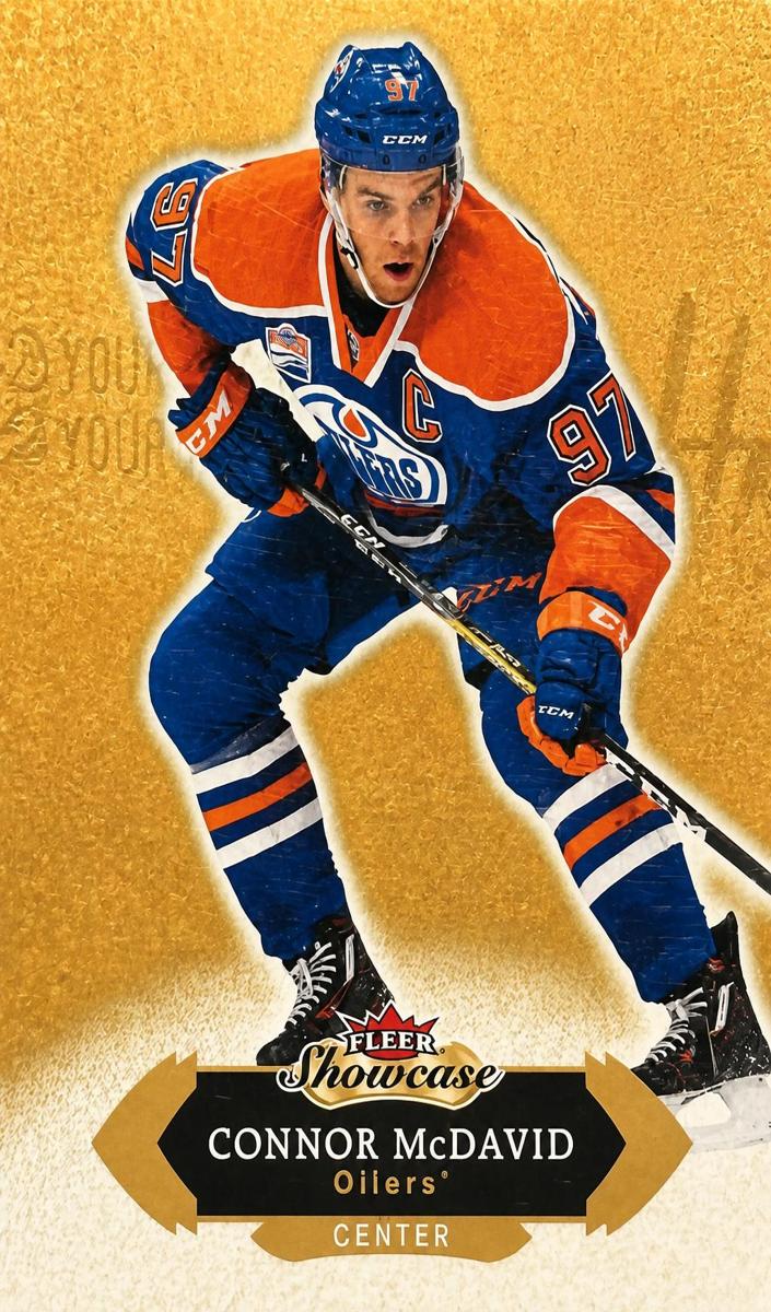 2016 Upper Deck Fleer Showcase Connor McDavid #49 card