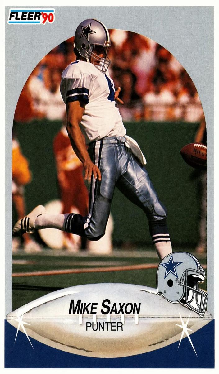 1990 Fleer Mike Saxon #394 card