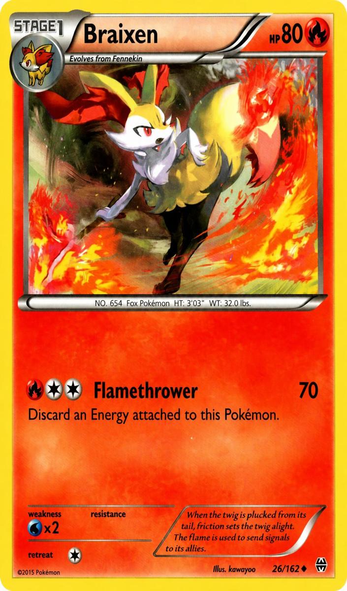 Braixen 2015 Pokemon XY BREAKthrough