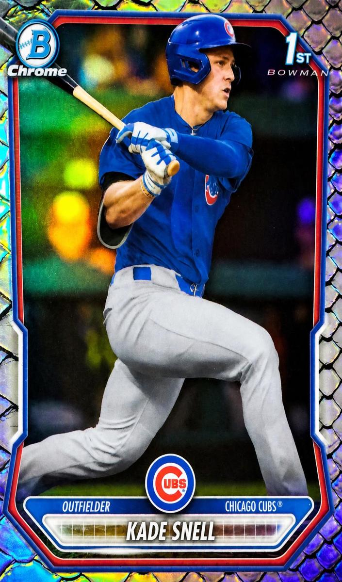 2026 Bowman Chrome Prospect Kade Snell [Blue Geometric Refractor] #BCP-105 card