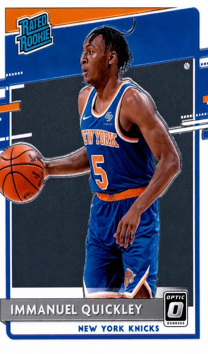 2020 Panini Donruss Optic BLACK VELOCITY #175 Immanuel Quickley front