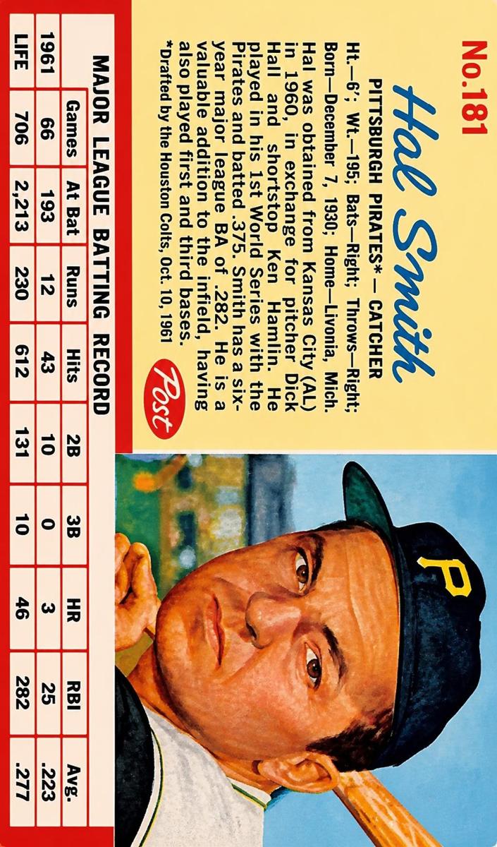 1962 Hal Smith #181