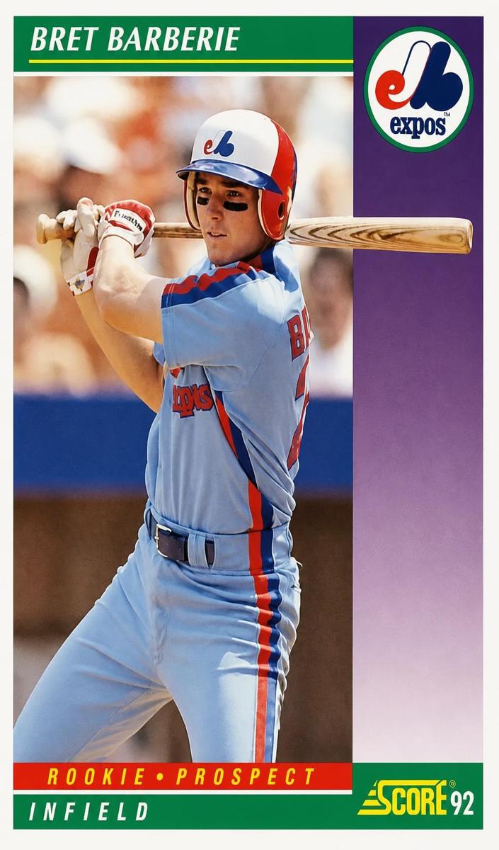 Bret Barberie 1992 Score Baseball