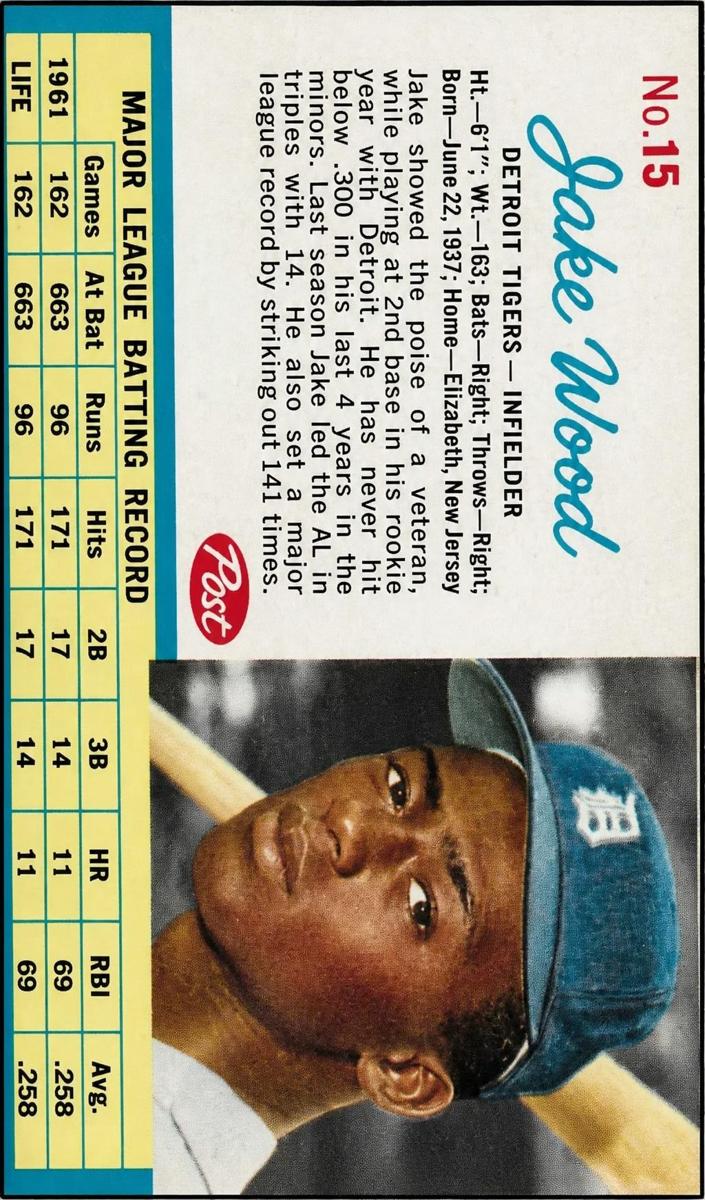 1962 Jake Wood #15