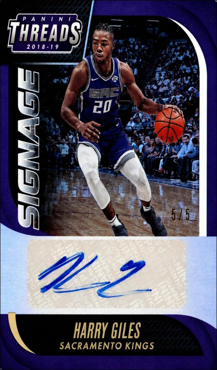 2018 Panini Threads Harry Giles #7 card