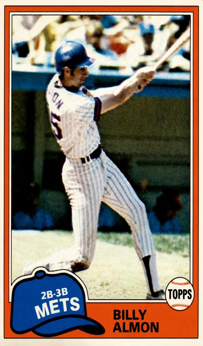 1981 Topps Billy Almon #163 card