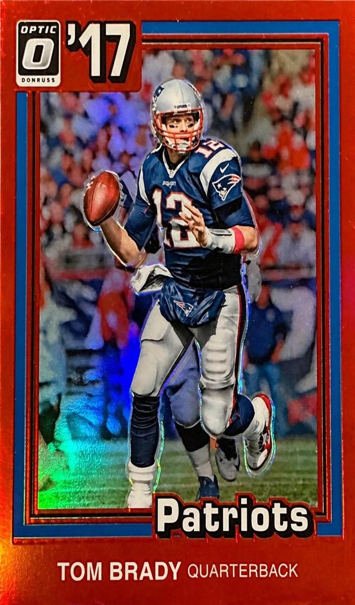 2017 Donruss Optic Tom Brady [Red] #32 card