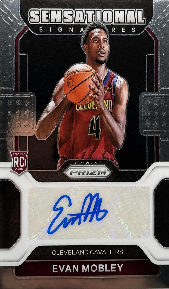 2021 Panini Prizm Sensational Signatures Evan Mobley #SS-EVM card