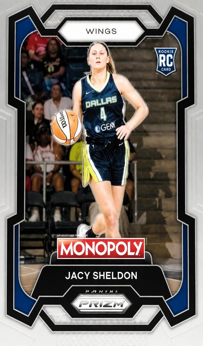 Jacy Sheldon 2024 Prizm Monopoly WNBA card