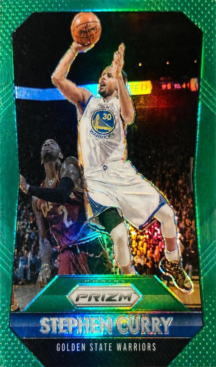 2015 Panini Prizm green #170 Stephen Curry front