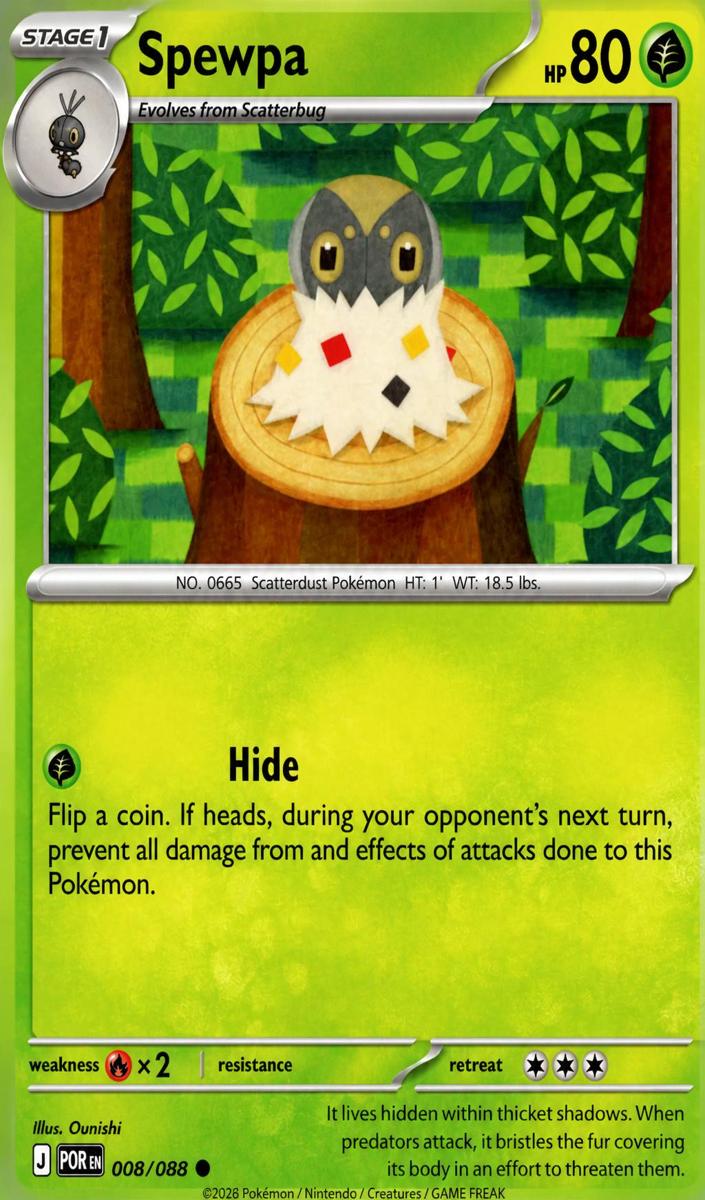 Spewpa 2026 Pokemon Mega Evolution Perfect Order