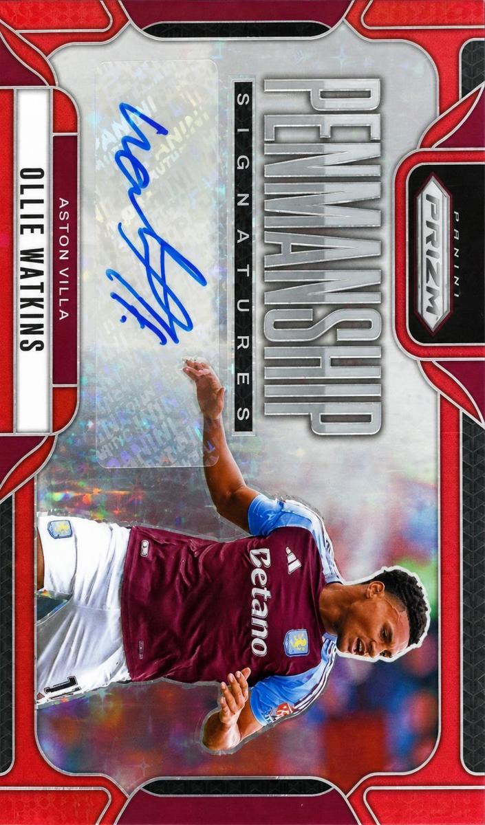 2024 Panini Prizm Premier League Ollie Watkins [Red Stars] #P-OW card