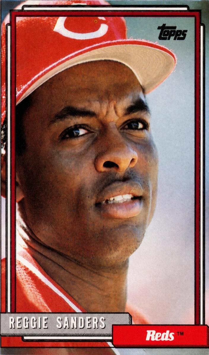 1992 Topps Reggie Sanders #283 card