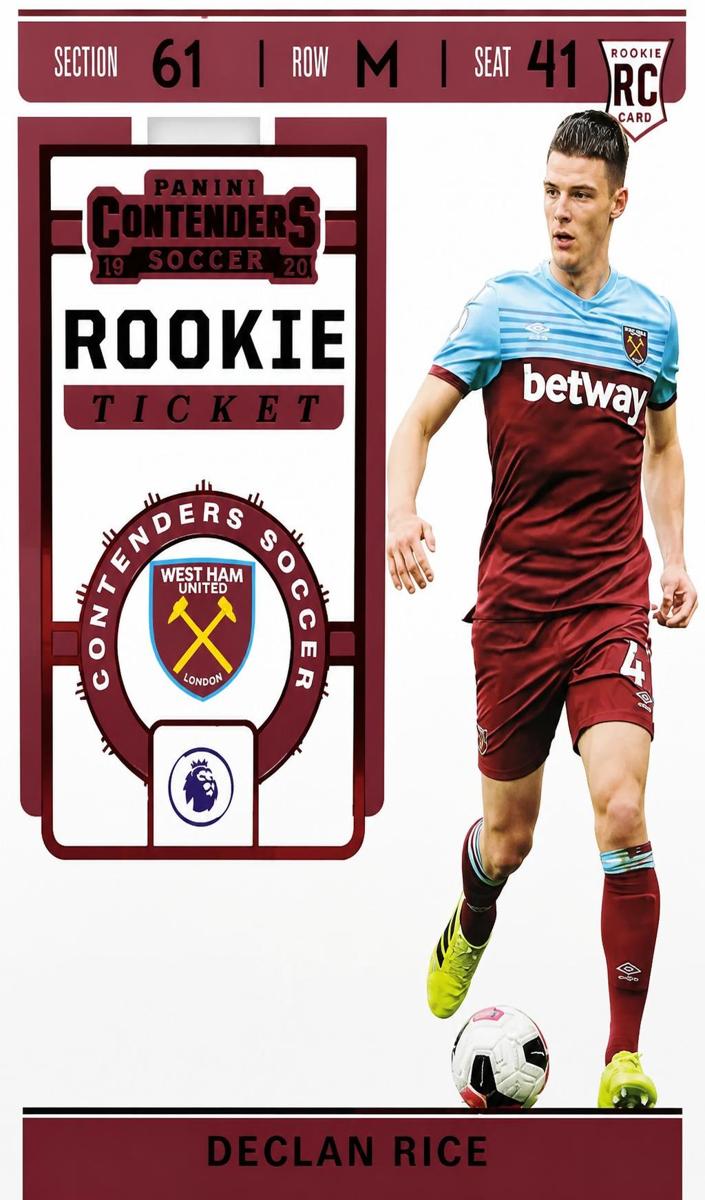 2019 Panini Chronicles Declan Rice [Red] #RT-28 card