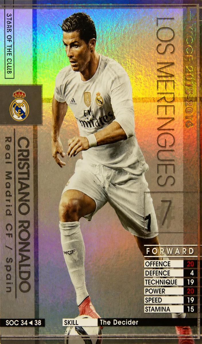 2015 Panini WCCF Cristiano Ronaldo #SOC34 card