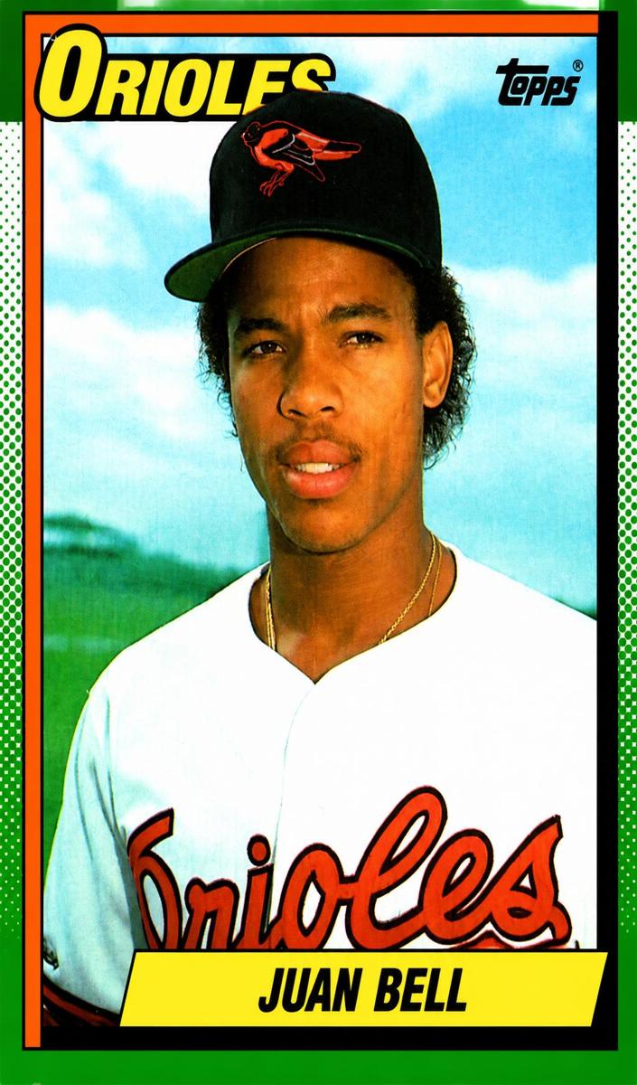 1990 Topps Juan Bell #724 card
