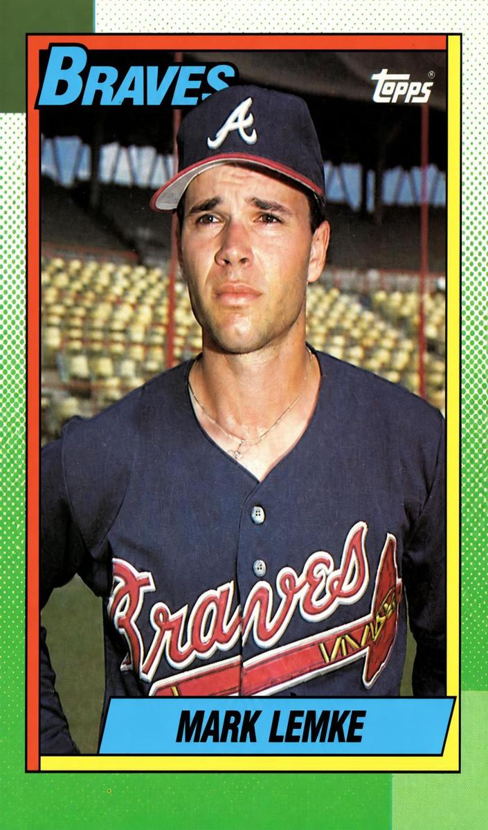 1990 Topps Mark Lemke #451 card